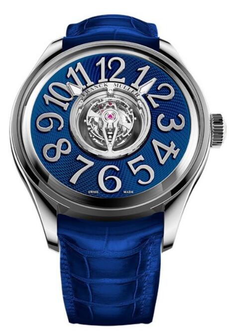 Franck Muller Grand Central Tourbillon Round Curvex CX Replica Watch Cheap Price R 46 T CTR AC AC Blue dial
